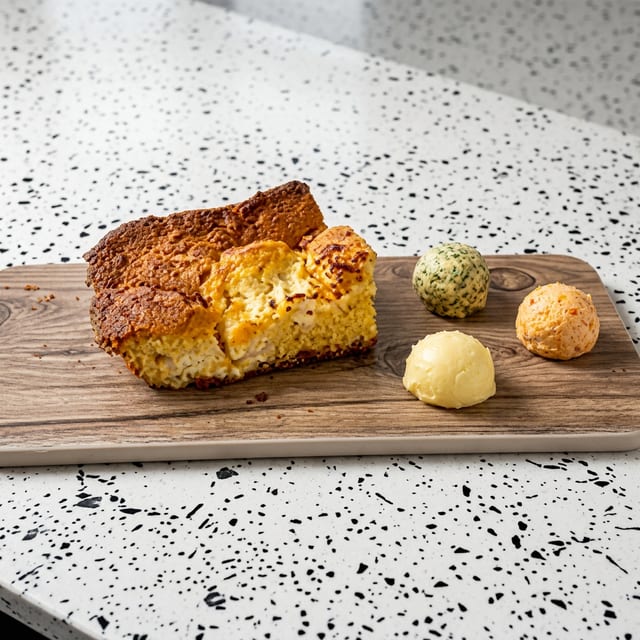 Savory Cheddar Corn Bread.